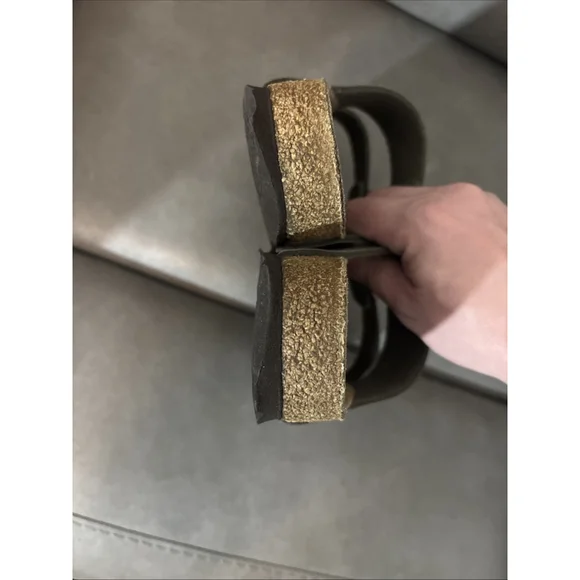 GUC WOMEN’S BIRKENSTOCK ARIZONA SANDALS SIZE 38 EU GRAY/GREEN - Picture 7 of 10